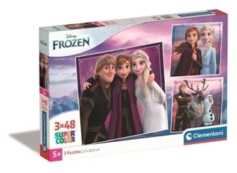 Puzzle 3x48 Super Kolor Frozen - Clementoni