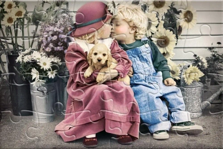 Puzzlowa kartka pocztowa First Love CASTOR - Castorland