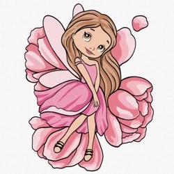 Malowanie po numerach - Nieśmiała wróżka Kids - Ideyka