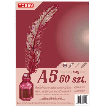 Brystol A5 250g 50ark - Tobby