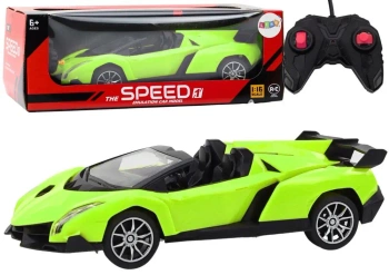 Auto sportowe RC 1:18 zielone - Leantoys