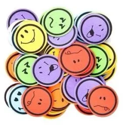 Naklejki z pianki emocja 60szt - Dalprint dpCraft