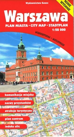 Mapa „Warszawa 28T” - foliowana - opracowanie zbiorowe