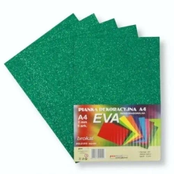 Pianka brokatowa A4 Eva morski biodegrad. 5szt - Penword