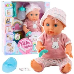 Lalka bobas z dźwiękiem 35cm - Leantoys