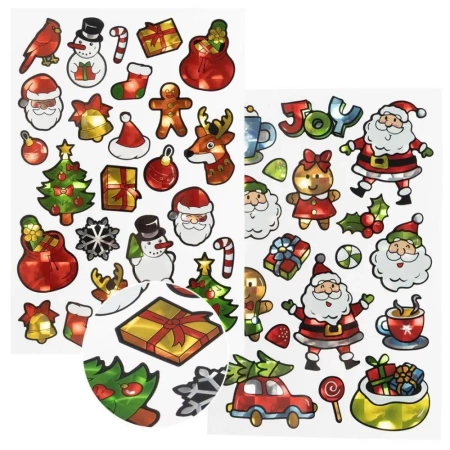 Naklejki świąteczne wzory holograficzne - Arpex