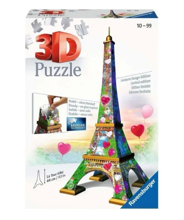 Puzzle 3D Wieża Eifla Edycja Love - Ravensburger