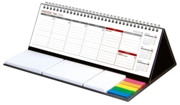 Kalendarz 2026 z notesem Maxi tygodniowy czarny - Wydawnictwo Wokół nas