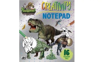 Notatnik kreatywny Dinozaury 16 kartek - Jiri models