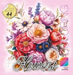 Kolorowanka z naklejkami 200x200 Kwiaty róż - Fresh