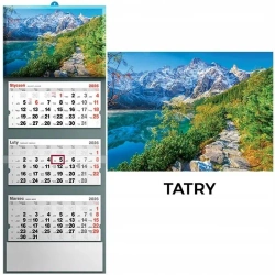 Kalendarz 2026 trójdzielny tatry - Evena