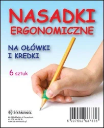 Nasadki ergonomiczne na ołówek i kredki (6 szt.) - Harmonia