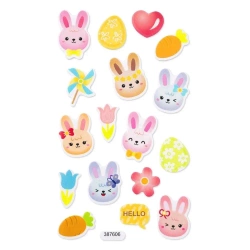 Naklejki z pianki świecące w ciemności Zajączki - Dalprint dpCraft