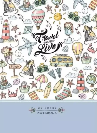 Notatnik ozdobny 145x197/64K kratka TW Podróże - Fresh