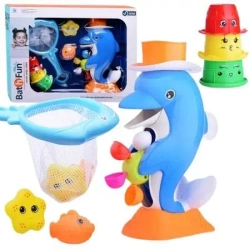 Delfinek z kołowrotkiem do kąpieli - Maksik