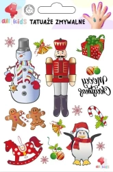 Tatuaże zmywalne dla dzieci Boże Narodzenie 1 - All4Kids