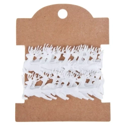 Craft with Fun Ozdoba dekoracyjna Taśma Renifer 2m/2,5cm Biel 12/288