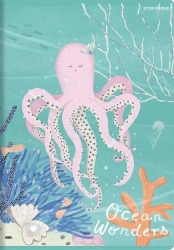 Zeszyt A5 32 kartki w kratkę, ośmiornica