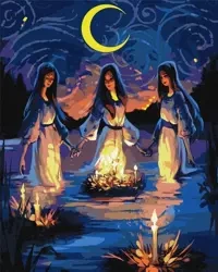 Malowanie po numerach - Magiczna noc 40x50cm - Ideyka