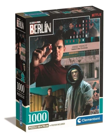 Puzzle 1000 Compact Netflix Berlin - Clementoni