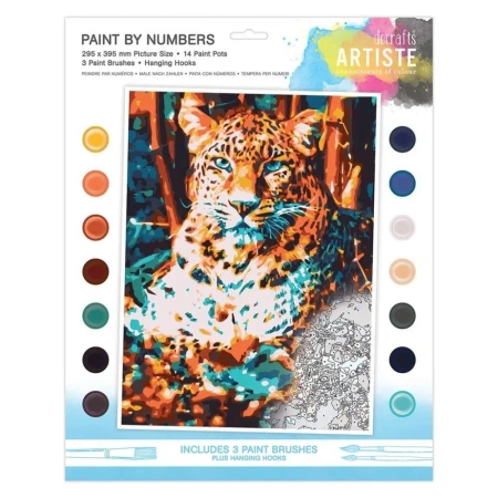 Malowanie po numerach - Leopard - Dalprint dpCraft