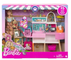 Barbie Zestaw sklepik-salon dla zwierzaków - Mattel