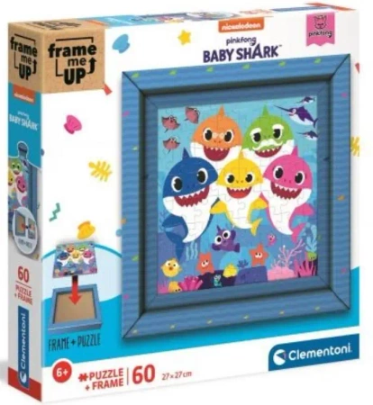 Puzzle 60 elementów. Frame Me Up.  Baby Shark