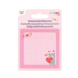 Karteczki samoprzylepne 73x73mm 50K różowe - Strigo