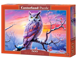 Puzzle 500 Owl's Perfect Evening CASTOR - Castorland