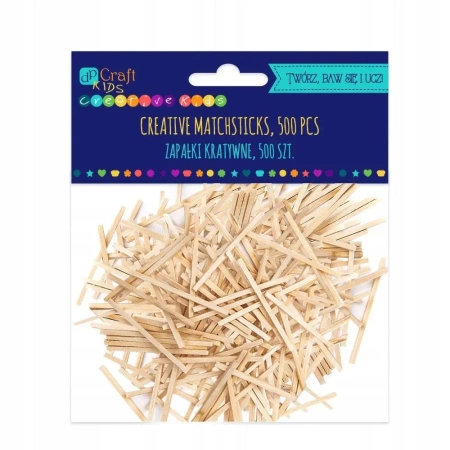 Zapałki kreatywne naturalne 500szt - Dalprint