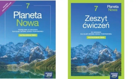 Geografia Planeta Nowa 7 Podręcznik + zeszyt ćwiczeń Nowa Era PAKIET - Mariusz Szubert|Tomasz Rachwał