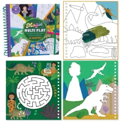 Kolorowanka Wodna z zadaniami Dinozaury - Floss & Rock