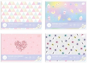 Papier kolorowy A4 115g 10 Pastel, Interdruk