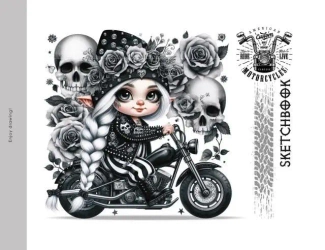 Szkicownik 200x143 24 stron 100g/m2 TW Gnomy - Fresh