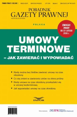 eBook Umowy terminowe – jak zawierać i wypowiadać - Infor Pl
