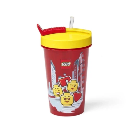 LEGO(R) kubek ze słomką Iconic Girl - NHG