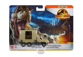 Matchbox Jurassic World Transporter z Baryonyxem - Mattel