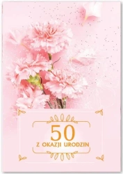 Kartka okolicznościowa Urodziny 50 - Trend
