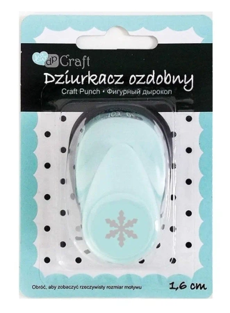 Dziurkacz ozdobny 1,6cm śnieżynka - Dalprint