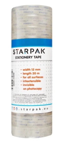 Taśma klejąca 12mmx20m (12szt) - STARPAK