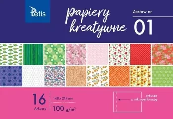 Papiery kreatywne A5/16K zestaw 1 - Tetis