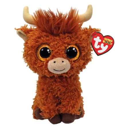 Boos Alfie. Brown highland cow 15cm - Meteor