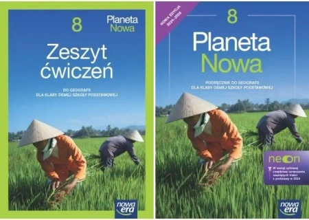 Geografia Planeta Nowa 8 Podręcznik + zeszyt ćwiczeń Nowa Era PAKIET - Ryszard Przybył