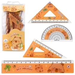 Przybory geometryczne kapibara 4el - Leantoys