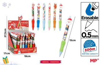 Długopis ścieralny z nakładką świąteczny (48szt) - MP Main Paper