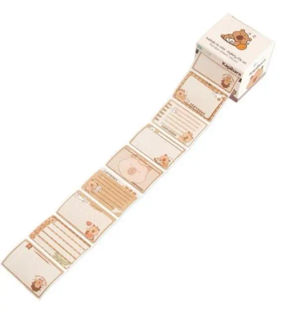 Naklejki na rolce etykiety Kapibara 256szt - Dalprint dpCraft