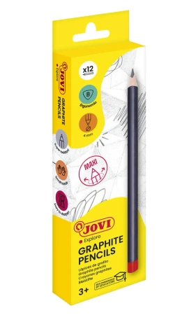 Ołówki B maxi 12 szt. - JOVI