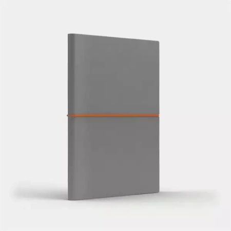 Notatnik A5 Fun M kratka jasnoszary/pomarańczowy - Like U