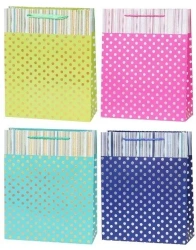 Torebka Lux 18x23x8cm kropki mix ROZETTE