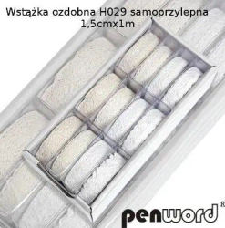 Wstążka ozdobna samoprzylepna 15mmx1m (12szt) - Penword